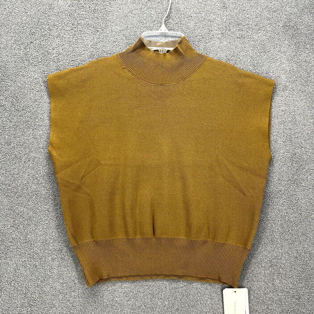 COMMENSE Sweater Womens Small Leisurely mock neck Pullover Fall‎ Natural